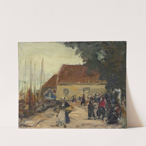 Volendam Street Scene by Robert Henri