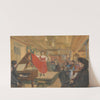 Volkssängerproduktion im Wirtshaus ‘Zum Lamm’ (1903) by Johann Michael Kupfer
