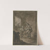 Vor einem Haus stehen ein Dudelsackpfeifer und ein flötender Knabe by Johann Jakob Dorner the Elder
