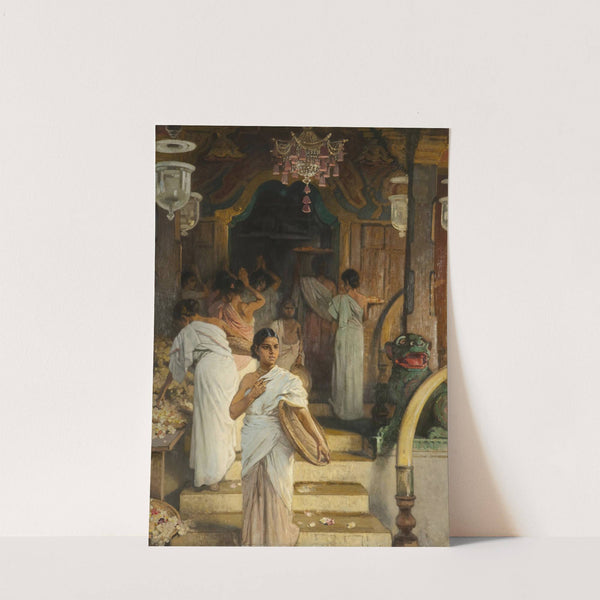 Vor einem indischen Tempel by Friedrich Woldemar