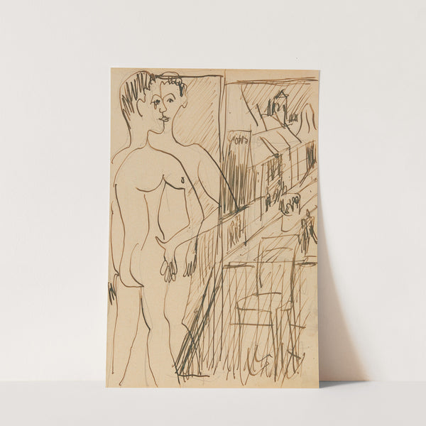 Vorm Spiegel (1929) by Ernst Ludwig Kirchner