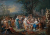 Vornehme Gesellschaft im Park