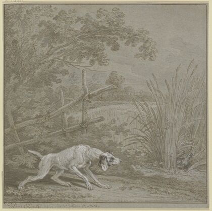 Vorsteherhund auf Rebhühner (1758)