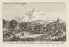 Vorstellung, von dem Dorf Küsnacht am Zürichsee, wie es vor der verschwemmung war gegen Abend