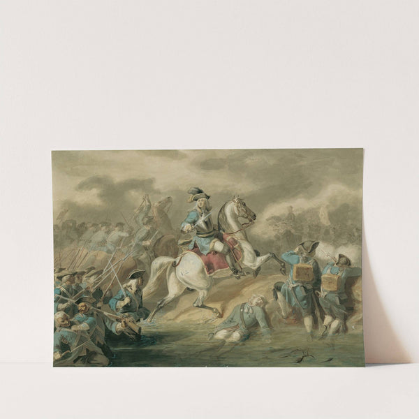 Vorstürmender Feldherr in der Schlacht by Sigmund L&#039;Allemand