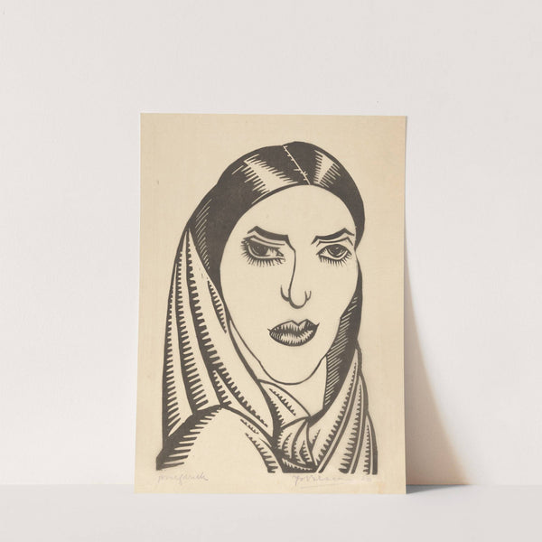 Vrouw met hoofddoek (1920) by Jo Bezaan