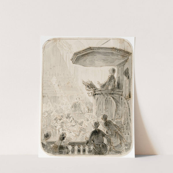 Vrouw valt flauw tijdens preek by Pieter van Loon