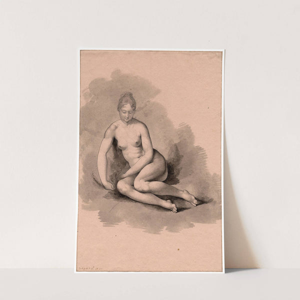 Vrouwelijk naakt, zittend by David Humbert de Superville