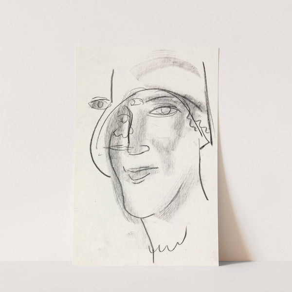 Vrouwen hoofd (1891) by Leo Gestel