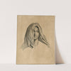 Vrouwenhoofd met omslagdoek: Maria Magdalena by David Humbert de Superville