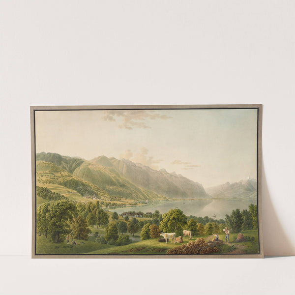 Vue de Clarens et de l&#8217;extrémité orientale du lac de Genève (1915-1945) by Gabriel Lory the Younger
