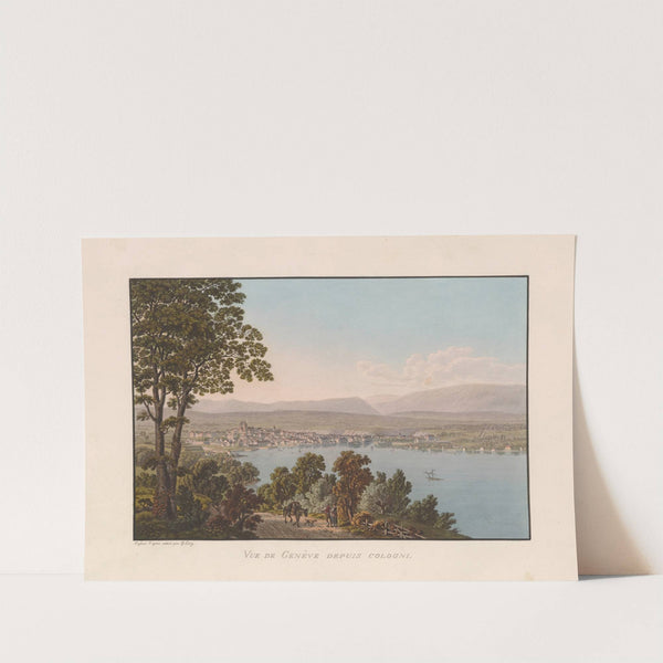 Vue de Genève depuis Cologni (1915-1945) by Gabriel Lory the Younger