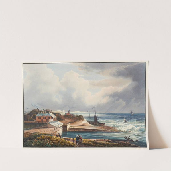 Vue de Katwyk et de l&#8217;embochure du Rhin, dans la Mer du Nord by Johann Ludwig Bleuler