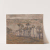 Vue de la baie avec boqueteau au premier plan et paysage en fond, le Trieux (1895) by Henri Rivière
