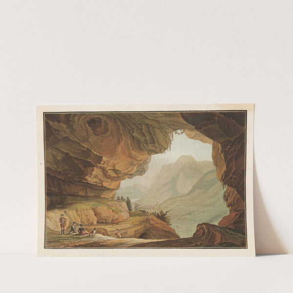 Vue de la Caverne du Dragon dans le Canton d’Unterwalden (1915-1945) by Caspar Wolf