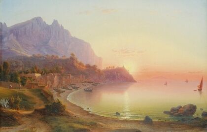 Vue de la Côte italienne, probablement Capri