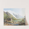 Vue de la Glaciere de Bosson, et une partie du Mont Blanc by Jean-Antoine Linck