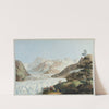 Vuë de la Mer de Glace et de l’Hopital de Blair du Sommet du Montanvert dans le mois d’Aoust 1781 (1915-1945) by Carl Ludwig Hackert