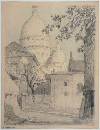 Vue de la place du Tertre à Montmartre