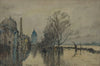 Vue de la Seine pendant les inondations