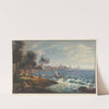 Vue de la ville d&#8217;Arbon et du lac de Constance by Johann Ludwig Bleuler