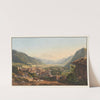 Vue de la ville de Coire et de ses environs by Johann Ludwig Bleuler