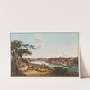 Vue de la ville de Diessenhofen et du Couvent de Catherinenthal by Johann Ludwig Bleuler