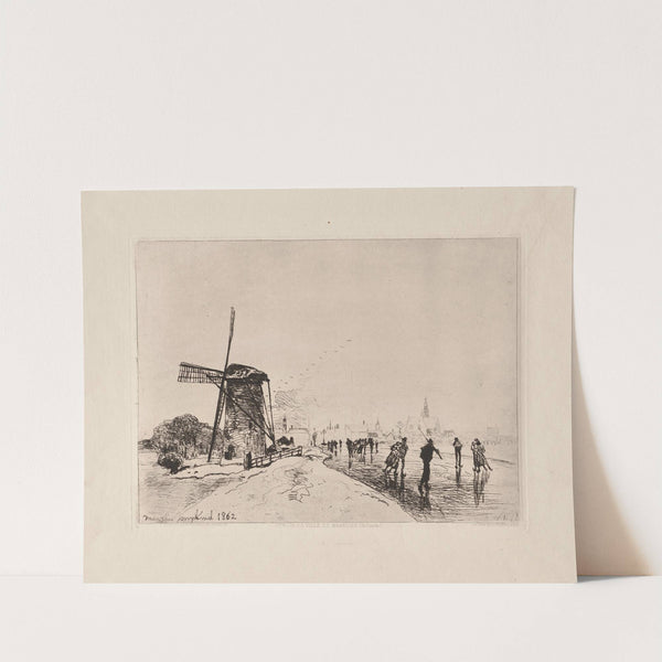 Vue de la Ville de Maaslins (1862) by Johan Barthold Jongkind