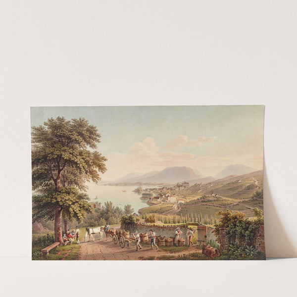 Vue de la Ville de Neuchatel, en Suisse (1915-1945) by Gabriel Lory the Younger