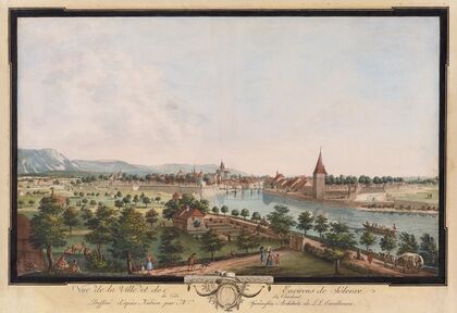 Vue de la Ville et des Environs de Soleure du Coté du Couchant