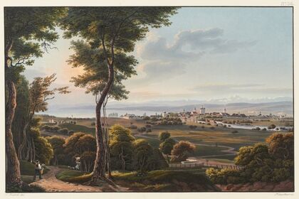 Vue de la ville et du lac de Constance