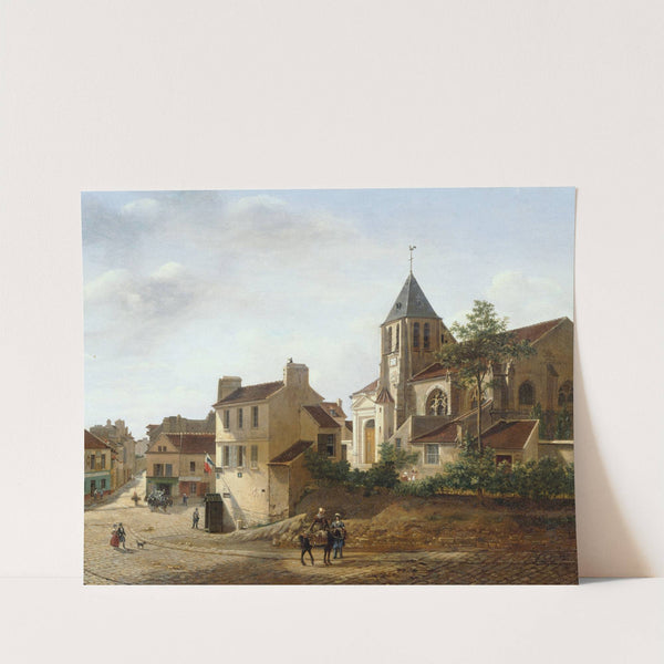 Vue de l&#039;église Saint-Germain-de-Charonne by Etienne Bouhot