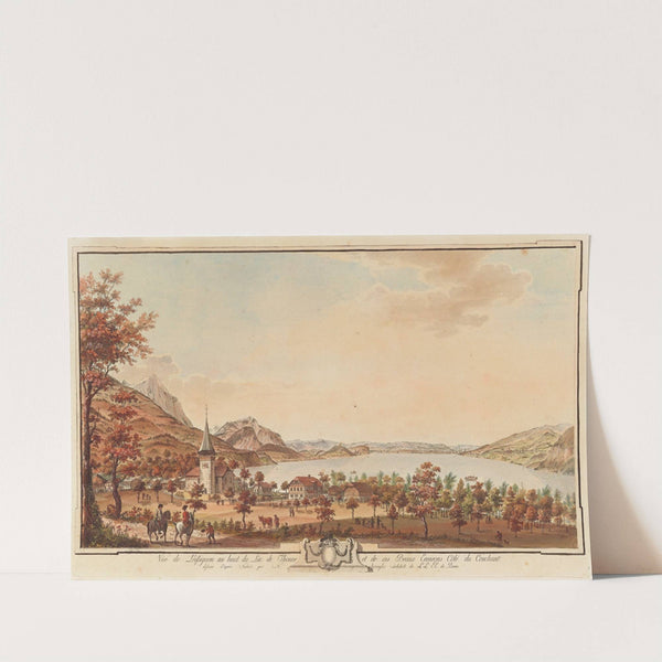 Vûe de Leissiguen au haut du Lac de Thoune et de ces Beaux Environs Côté du Couchant by Niklaus Sprüngli