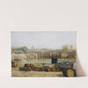 Vue de l&#039;estacade de l&#039;île Saint-Louis ; effet du matin. by Edouard Zawiski