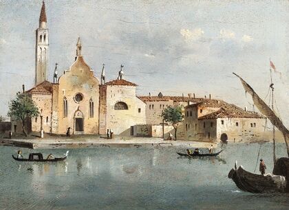 Vue de l’Ã®le de Santa Maria delle Grazie