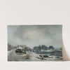 Vue de l&#039;île Louviers ; effet de neige by Antoine Perrot