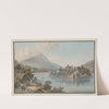 Vue de l&#8217;Isle de Schwanau, sur le Lac de Lowerz by Karl Ludwig Zehender