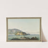 Vue de l&#8217;Isle St. Pierre sur le Lac de Bienne by Johann Joseph Hartmann