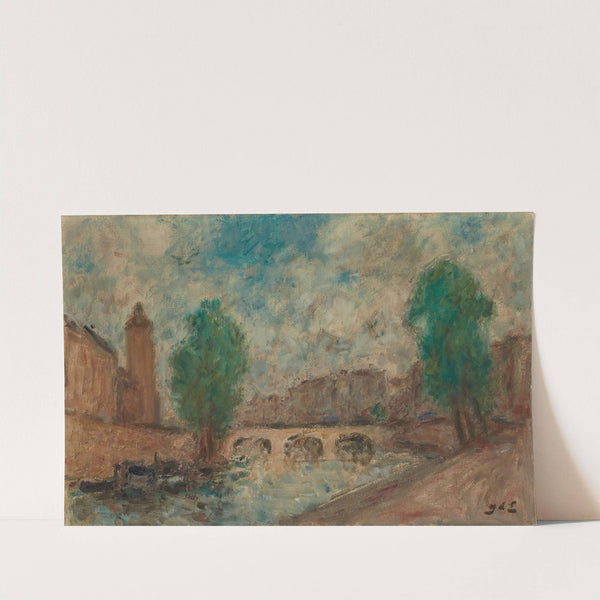 Vue de Paris, le Pont Neuf by Georges d&#039;Espagnat