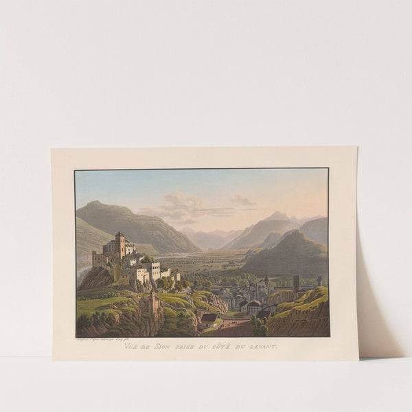 Vue de Sion prise du côté du levant (1915-1945) by Gabriel Lory the Younger