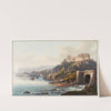 Vue de St. Goar et de la ruine de Rheinfels vers le rocher de Lourley by Johann Ludwig Bleuler