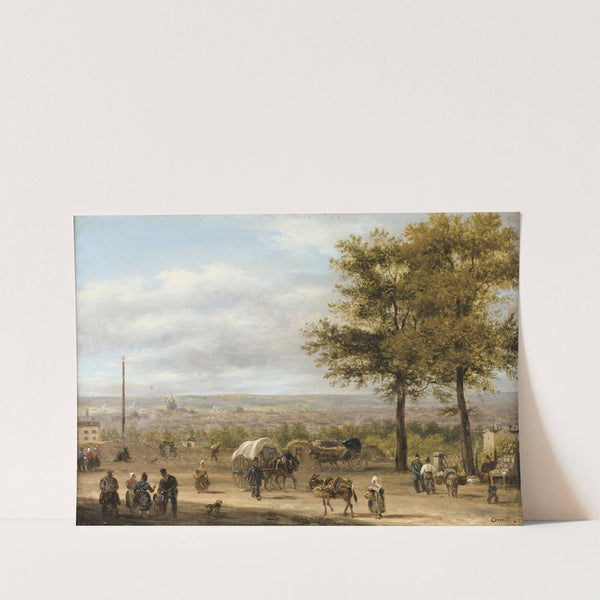 Vue des hauteurs de Paris by Giuseppe Canella