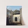 Vue des Thermes de Cluny, prise de la rue de la Harpe by Etienne Bouhot