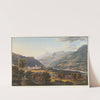 Vue d&#8217;Ilanz, première ville sur les bords du Rhin, supérieur by Johann Ludwig Bleuler