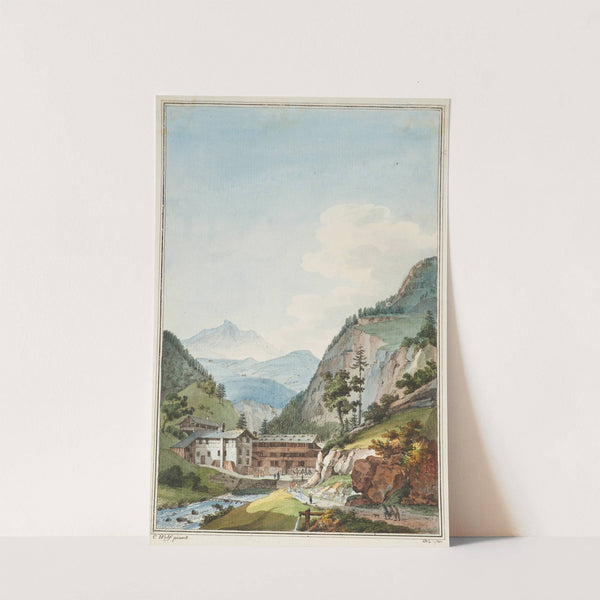 Vuë du Bain de Weissenbourg dans le Canton de Berne (1915-1945) by Caspar Wolf