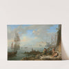 Vue du Castel dell&#039;Ovo dans la baie de Naples by Adrien Manglard