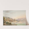 Vûe du Chateau d&#8217;Oberhofen au Lac de Thoune by Jakob Samuel Weibel
