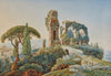 Vue du Forum Romain avec le ColisÃ©e Ã  l’arriÃ¨re-plan