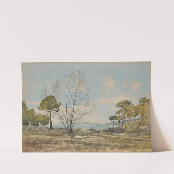 Vue du golfe de Juan-les-Pins près d’Antibes by Henri-Joseph Harpignies
