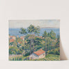 Vue du Lavandou avec mer bleue (1923) by Lucien Pissarro